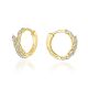 Tacori Stilla Medium Hoop Pear Diamond Earrings FE831Y