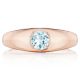 FR817RD5BTPK Tacori Allure Domed Sky Blue Topaz Ring 18 Karat Fine Jewelry