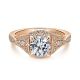 Gabriel 14 Karat Round Halo Engagement Ring ER12580R4K44JJ