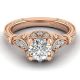 Gabriel 14 Karat Round Halo Engagement Ring ER12581R4K44JJ