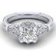 Gabriel 14 Karat Round Halo Engagement Ring ER12581R4W44JJ