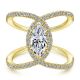 Gabriel 14 Karat Marquise Halo Engagement Ring ER12644M4Y44JJ