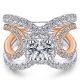 Gabriel 14 Karat Round Halo Engagement Ring ER13843R4T44JJ