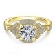 Gabriel 14 Karat Round Split Shank Engagement Ring ER14430R4Y44JJ