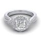 Gabriel 14k Yellow/white Round Halo Engagement Ring ER12822R4M44JJ