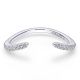 Gabriel 18 Karat White Gold Curved Wedding Band WB12587R4W84JJ