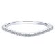 Gabriel 14 Karat White Gold Curved Wedding Band WB12600S3W44JJ