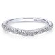 Gabriel 18 Karat White Gold Curved Wedding Band WB12623R4W84JJ