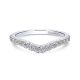 Gabriel 14 Karat Contemporary Wedding Band WB12836S4W44JJ