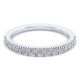 Gabriel 14 Karat White Gold Straight Wedding Band WB13882C4VW44JJ