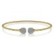 Gabriel Fashion 14 Karat Diamond Bujukan Bangle Bracelet BG4258-6Y45JJ