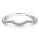 Gabriel 18 Karat White Gold Curved Wedding Band WB12627S3W84JJ