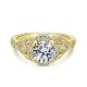 Gabriel 14 Karat Round Halo Engagement Ring ER12579R4Y44JJ