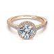 Gabriel 14 Karat Round Halo Engagement Ring ER6419K44JJ