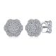Gabriel Fashion 14 Karat Clustered Diamonds Stud Earrings EG11191W44JJ