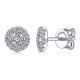 Gabriel Fashion 14 Karat Clustered Diamonds Stud Earrings EG11403W44JJ