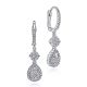 Gabriel Fashion 14 Karat Clustered Diamonds Drop Earrings EG11723W44JJ