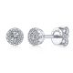 Gabriel Fashion 14 Karat Clustered Diamonds Stud Earrings EG11812W44JJ