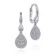 Gabriel Fashion 14 Karat Clustered Diamonds Drop Earrings EG12000W44JJ