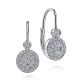 Gabriel Fashion 14 Karat Clustered Diamonds Leverback Earrings EG9910W44JJ