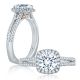 A.JAFFE Platinum Signature Engagement Ring MES874