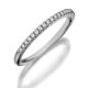 Henri Daussi R1-1 Diamond Band Single Line of Diamonds