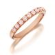 Henri Daussi R2-2 Diamond Band Single Line of Light Fancy Pink Diamonds