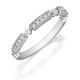 Henri Daussi R44-1 Bead Set Diamond Band with Miligrain Detail