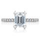 HT2545EC8X6 Platinum Tacori Petite Crescent Engagement Ring
