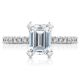 Tacori HT2545EC8X6 18 Karat Petite Crescent Engagement Ring