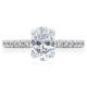 HT2545OV8X6 Platinum Tacori Petite Crescent Engagement Ring
