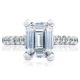 HT254625EC9X7 Platinum Tacori Petite Crescent Engagement Ring