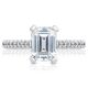 HT2546EC8X6 Platinum Tacori Petite Crescent Engagement Ring
