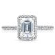 HT254715EC75X55 Platinum Tacori Petite Crescent Engagement Ring