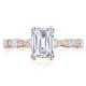 Tacori HT2559EC75X55PK 18 Karat Petite Crescent Engagement Ring