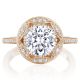 Tacori HT2564RD8PK 18 Karat Crescent Chandelier Engagement Ring