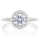 Tacori HT2568RD6 Platinum Crescent Chandelier Engagement Ring