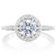 Tacori HT2568RD6W 18 Karat Crescent Chandelier Engagement Ring