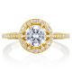 Tacori HT2568RD6Y 18 Karat Crescent Chandelier Engagement Ring