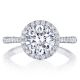 Tacori HT2571RD8W 18 Karat Petite Crescent Engagement Ring