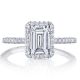 Tacori HT257215EC75X55W 18 Karat Petite Crescent Engagement Ring
