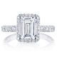Tacori HT257225EC85X65W 18 Karat Petite Crescent Engagement Ring