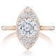 Tacori HT2575RDMQ7PK 18 Karat Inflori Engagement Ring
