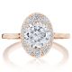 Tacori HT2575RDOV75PK 18 Karat Inflori Engagement Ring