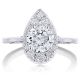 Tacori HT2575RDPS7W 18 Karat Inflori Engagement Ring