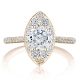 Tacori HT2576RDMQ6PK 18 Karat Inflori Engagement Ring