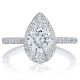 Tacori HT2576RDPS65 Platinum Inflori Engagement Ring
