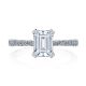 HT2578EC75X55 Platinum Tacori Petite Crescent Engagement Ring