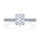 HT2578OV75X55 Platinum Tacori Petite Crescent Engagement Ring