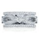 HT2617B12 Platinum Tacori Adoration Diamond Wedding Ring
